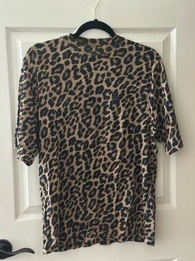 Anine Bing Leopard Avi Tee